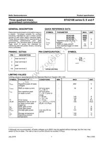 BTA216B-600D Datasheet Page 2