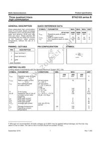 BTA216X-600B Datasheet Page 2