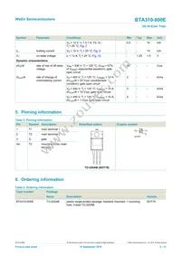 BTA310-800E Datasheet Page 2