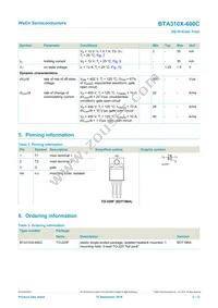 BTA310X-600C Datasheet Page 2