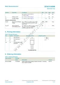 BTA312-800B Datasheet Page 2