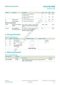 BTA312B-600B Datasheet Page 2