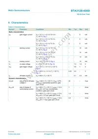BTA312B-600D Datasheet Page 7
