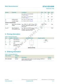 BTA312B-800B Datasheet Page 2