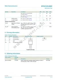 BTA312X-600C Datasheet Page 2