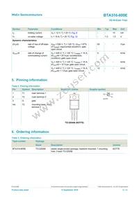 BTA316-800E Datasheet Page 2