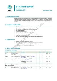 BTA316B-600B0J Datasheet Cover