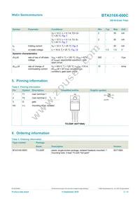 BTA316X-600C/L02Q Datasheet Page 2