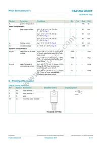 BTA330Y-800CTQ Datasheet Page 2