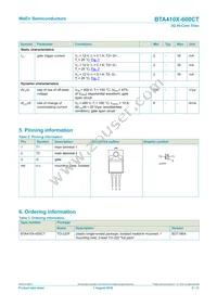 BTA410X-600CT Datasheet Page 2
