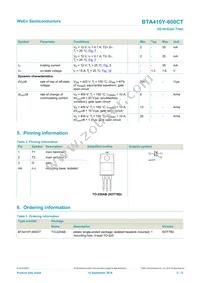 BTA410Y-600CT Datasheet Page 2