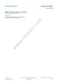 BTA412Y-600ETQ Datasheet Page 13