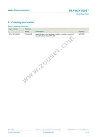 BTA412Y-800ETQ Datasheet Page 3