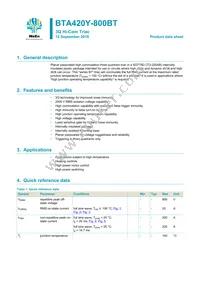 BTA420Y-800BT Datasheet Cover