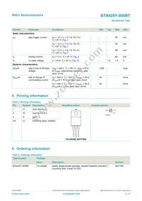 BTA420Y-800BT Datasheet Page 2