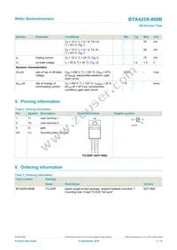 BTA425X-800BQ Datasheet Page 2