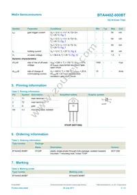 BTA440Z-800BTQ Datasheet Page 2