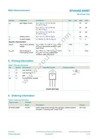 BTA445Z-800BTQ Datasheet Page 2