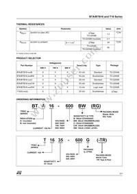 BTB16-700CWRG Datasheet Page 3