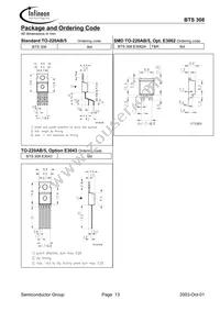 BTS308 E3062A Datasheet Page 13