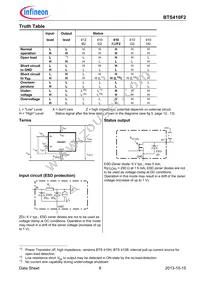 BTS410F2 E3062A Datasheet Page 6