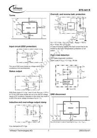 BTS441RSBKSA1 Datasheet Page 7