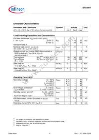 BTS441TSAKSA1 Datasheet Page 4
