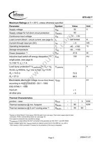 BTS452TT Datasheet Page 3