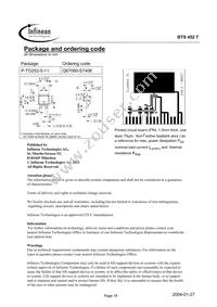 BTS452TT Datasheet Page 16