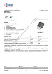 BTS500701TMAATMA1 Datasheet Page 3