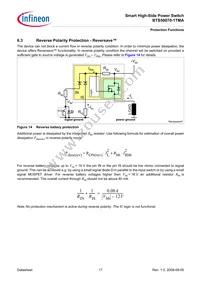 BTS500701TMAATMA1 Datasheet Page 17