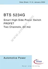 BTS5234GXUMA1 Datasheet Cover