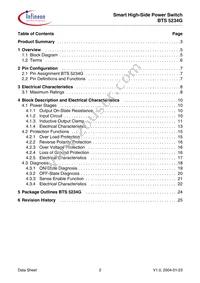 BTS5234GXUMA1 Datasheet Page 2