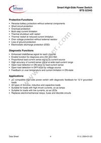 BTS5234GXUMA1 Datasheet Page 4