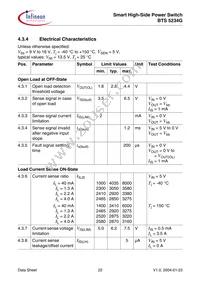 BTS5234GXUMA1 Datasheet Page 22