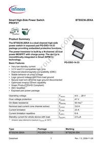 BTS5236-2EKA Datasheet Page 3