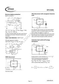 BTS5240LNT Datasheet Page 12