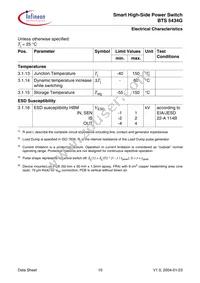 BTS5434GNT Datasheet Page 10