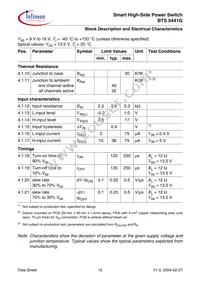 BTS5441G Datasheet Page 15