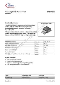 BTS6123B Datasheet Page 3