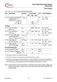 BTS6123P Datasheet Page 16