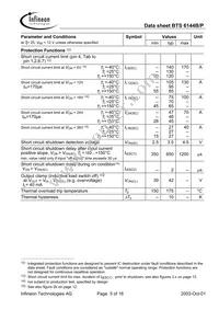 BTS6144B Datasheet Page 5