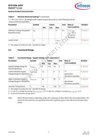 BTS70081EPPXUMA1 Datasheet Page 9