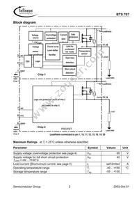 BTS707 Datasheet Page 2