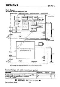 BTS726L1 Datasheet Page 2