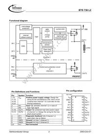 BTS736L2 Datasheet Page 2