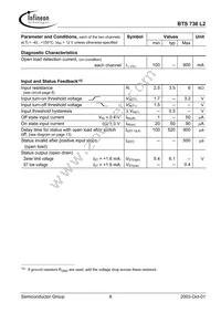 BTS736L2 Datasheet Page 6