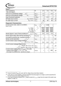 BTS737S3 Datasheet Page 7