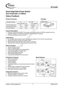 BTS824R Datasheet Cover