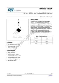 BTW69-1200N Datasheet Cover